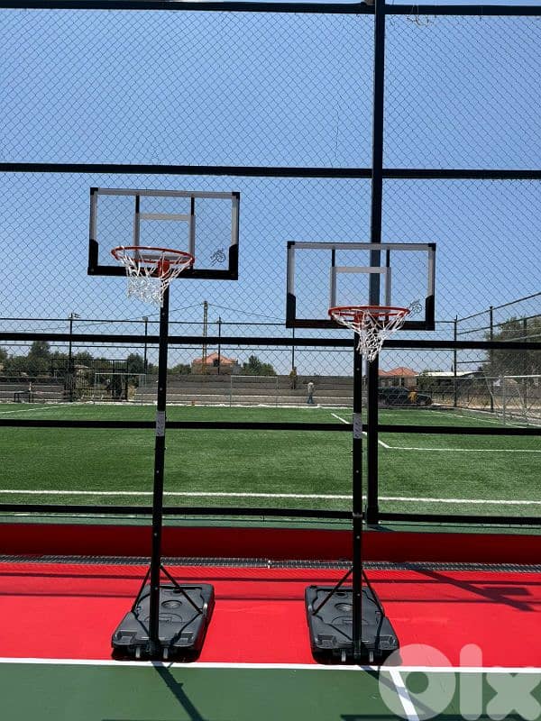 80$ movable basketball hoop Backboard (100x60) 0
