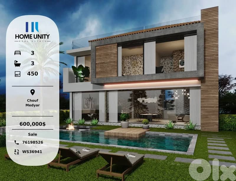 villa for sale in medyar , open sea view  , easy installments 0