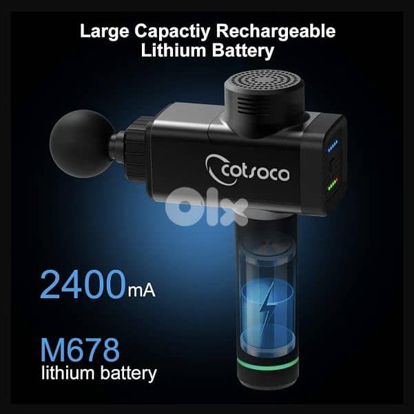 COTSOCO Massage Gun, 4 Heads & 5 Speeds Silent Massager. /5$delivery 4