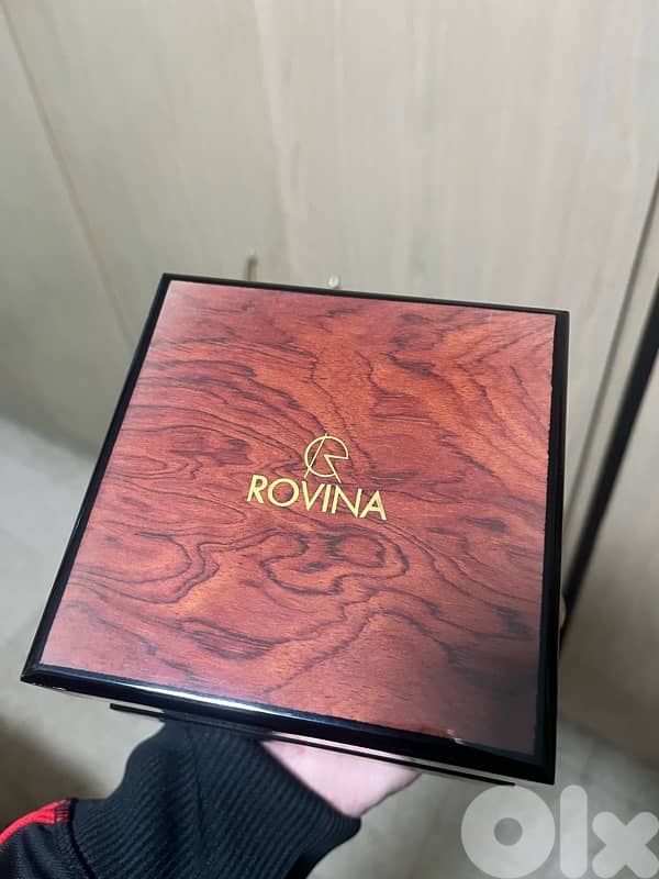 ROVINA full chronograph rubber authentic swiss watch 1