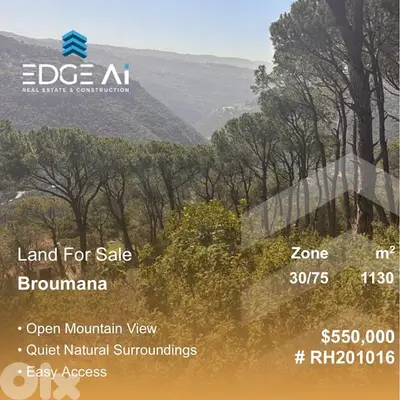 Prime Land for Sale | Broumana #RH201016