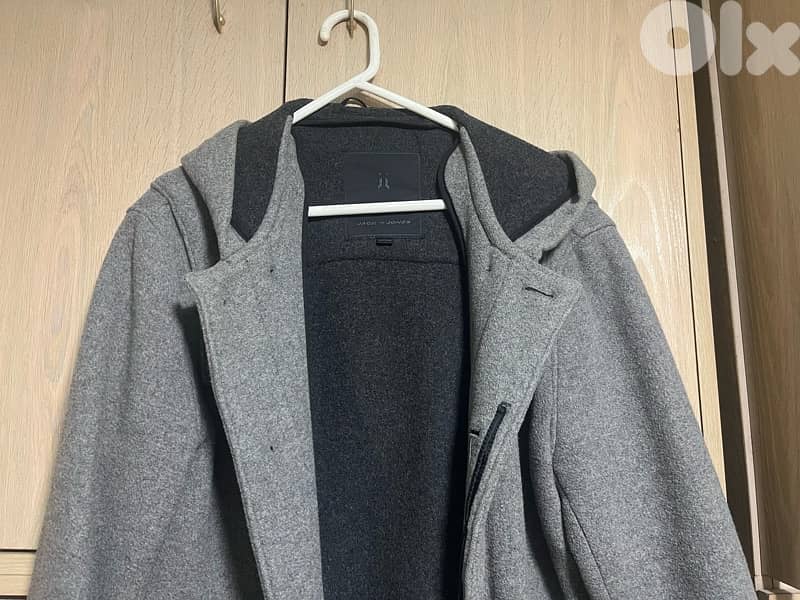 jack and jones gray coat 1