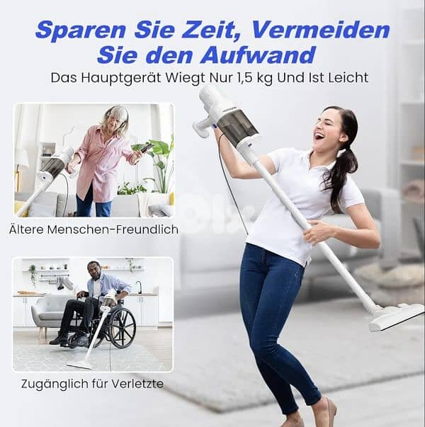 HOPVISION corded Vacuum Cleaner, 600W Bagless ultralight/5$ deliivery 8