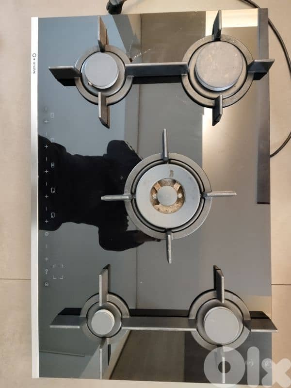 smalvic digital touch gas hob cooktop 80cm 1