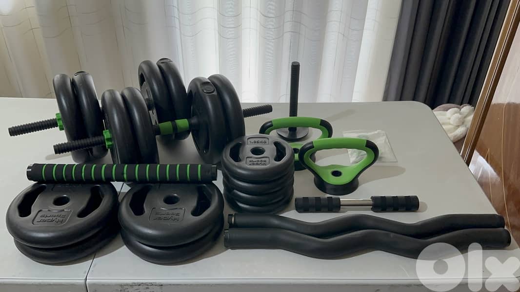 Adjustable Dumbbells Up To 40KG | Dumbbell + Barbell + Kettlebell 0