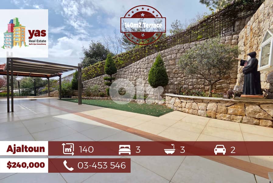Ajaltoun 140m2 | 140m2 Terrace | Designer’s Signature | TO | 0