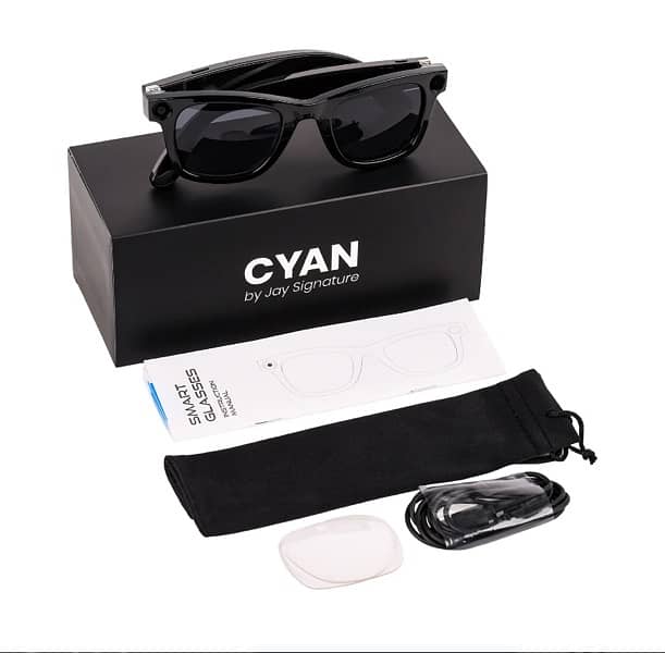 CYAN AI smart glasses - 8MP live recording - long lasting battery 0
