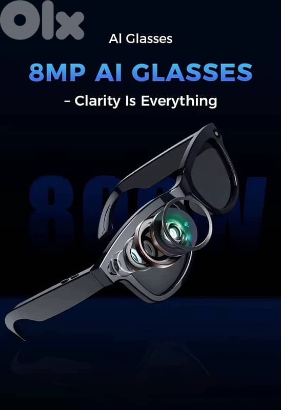 CYAN AI smart glasses - 8MP live recording - long lasting battery 2