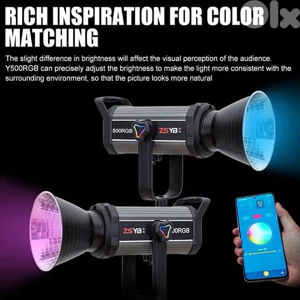 2 x ZSYB 500 RGB Colors Photography Lighting 2