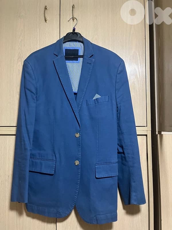 moustache blue blazer for 30 dollars 0
