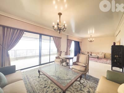 Furnished apartmemt with sea view for sale in Rabieh FIR2958