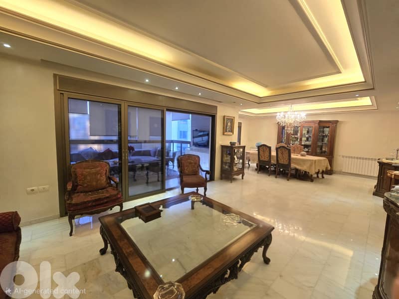 Spacious Furnished Apartment with Large Terrace for Rent in Rabieh 0