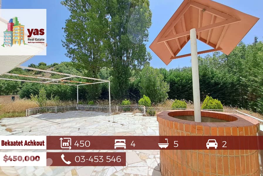 Bekaatet Aachkout 450m2 | 670m2 Land | Villa | Mountain View | DA | 0