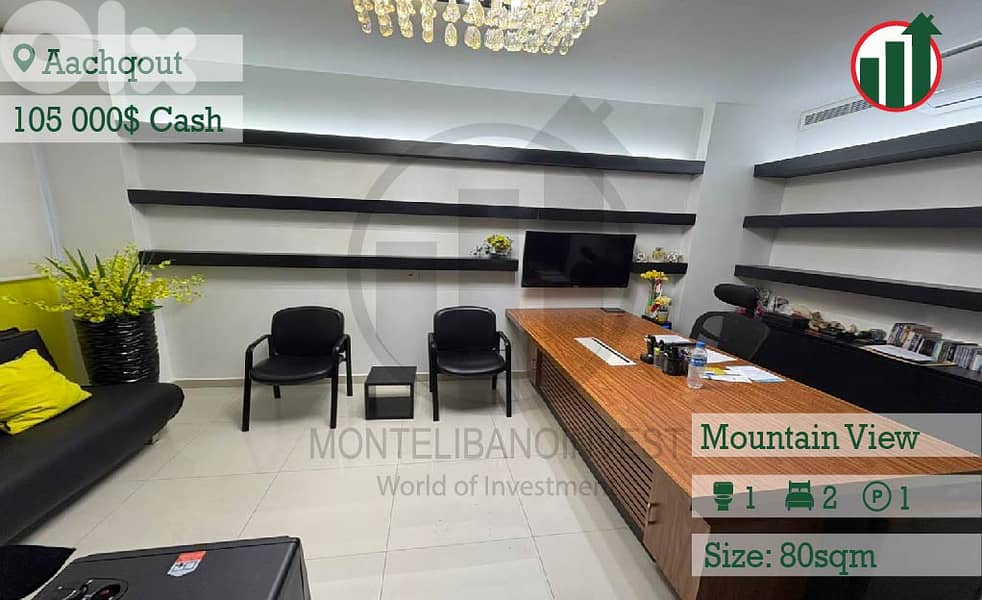 Apartment for sale in Aachqout with open mountain view !! 0