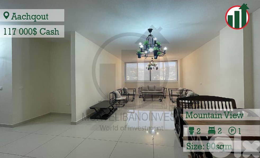 Apartment for sale in Aachqout with Open Mountain View !! 0