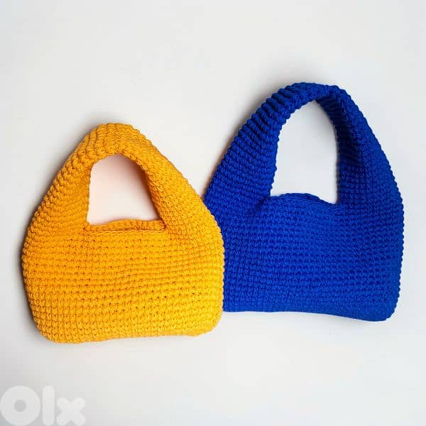 Handmade crochet donut handbag thick and durable small and medium size 0