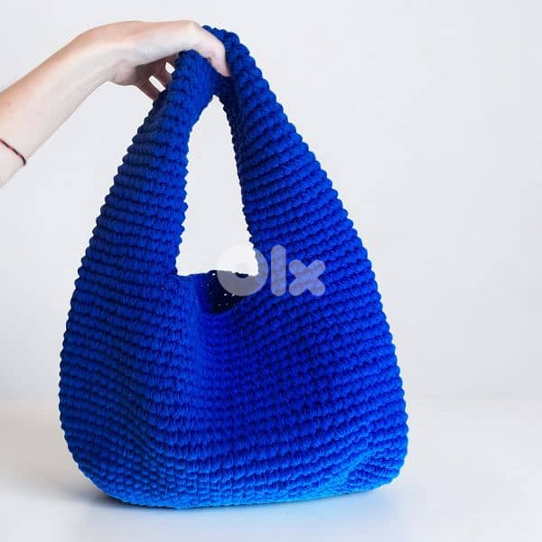 Handmade crochet donut handbag thick and durable small and medium size 3