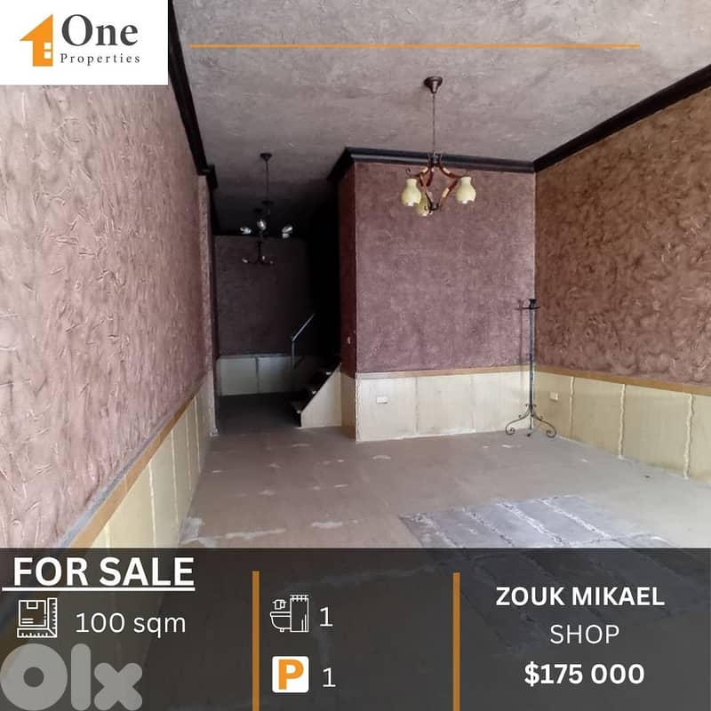 SHOP FOR SALE IN ZOUK MIKAEL 0