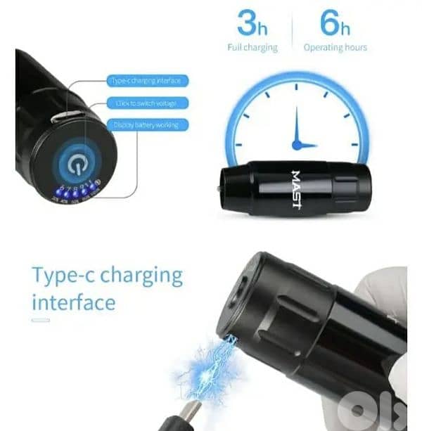 Mast Magi Rotary Pen +MAST Tour Wireless Battery RCA Connection+WJX 5