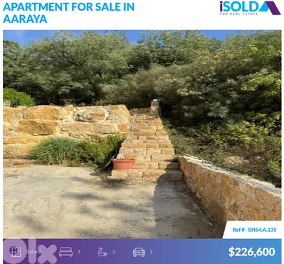 206m2 apartment+mountain view 4sale in Aaraya - Chwit - عاريا - شويت