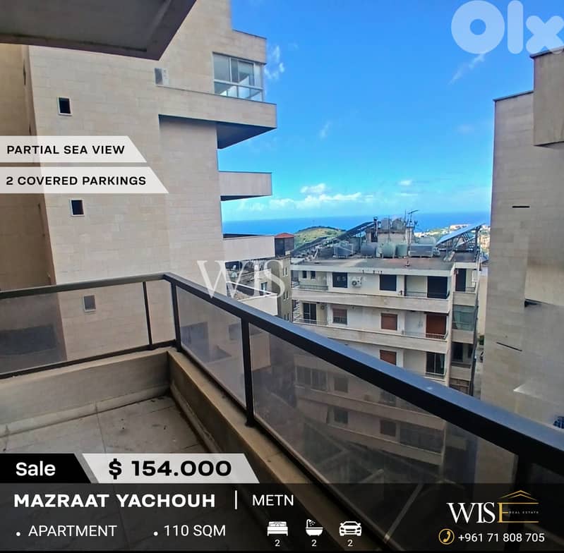 110 SQM Apartment for SALE in Mazraat Yachouh! 0