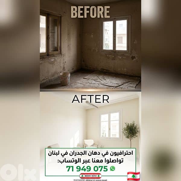 Professional Wall Painting & Home Maintenance – All Over Lebanon 0