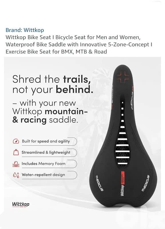 wittkop bicycle seat for men and women 1