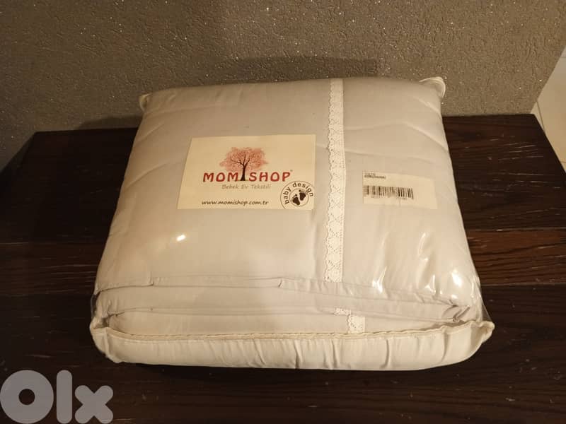Beige Grey Baby Duvet cover unused 0