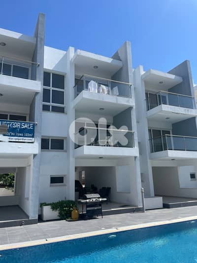 triplex 2bedroom apartment for sale in larnacaمنزل للبيع في قبرص