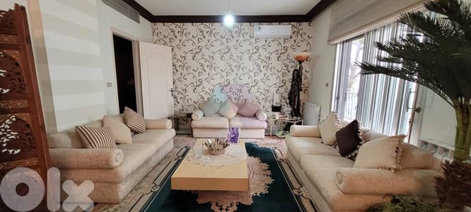 Furnished 300m2 apartment+Spacious garden 4sale in Fanar - الفنار