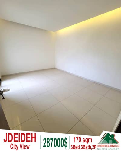 170 sqm Apartment For Sale in Jdeideh جديدة with City View