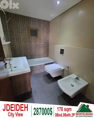 170 sqm Apartment For Sale in Jdeideh جديدة with City View