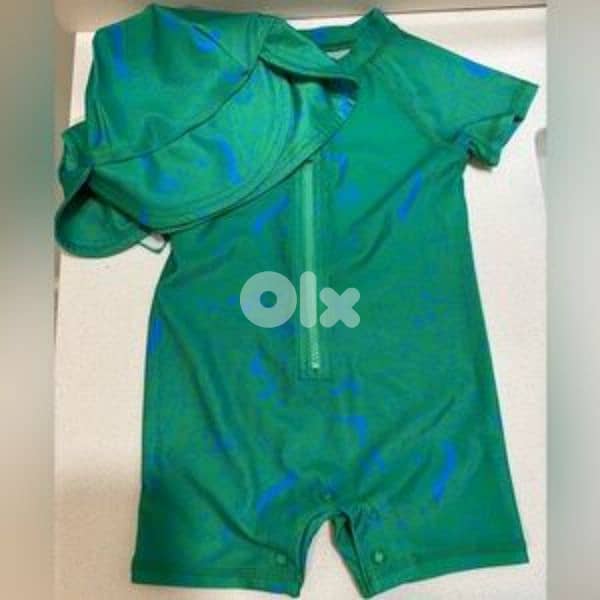 Boys Swimsuit 2 pieces Size 12 Months 1