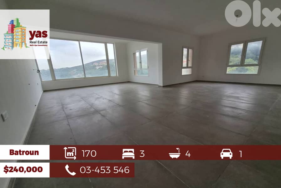 Batroun 170m2 | Brand New | Well Lighted | Open View | MCH 0