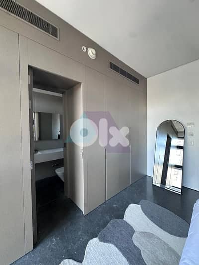 1 bedroom apartment with a pool+sea view 4rent in Saifi - الصيفي