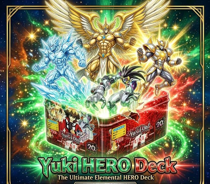 Jaden Yuki Elemental Hero yugioh Anime Deck 82 Cards 0