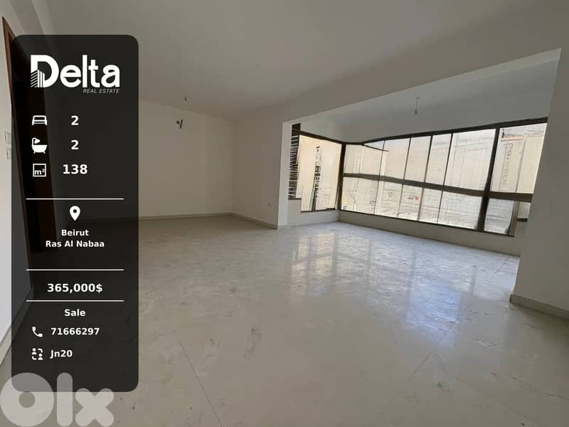 Spacious Apartment for Sale in Ras Al Nabaa, Beirut 0