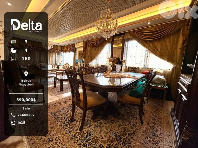 Luxury Apartment for Sale in Msaytbeh, Beirut 0