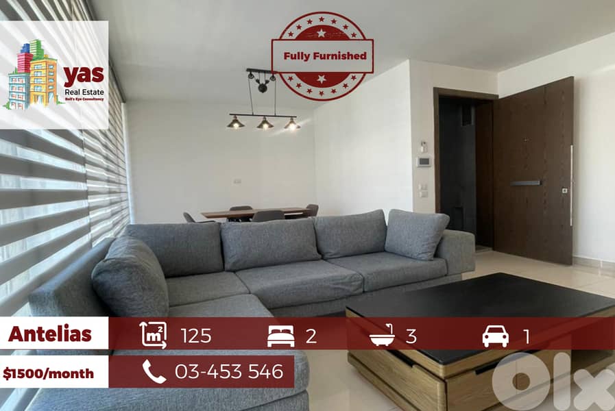 Antelias 125m2 | Fully Furnished | Mint Condition | Rent | WI | 0
