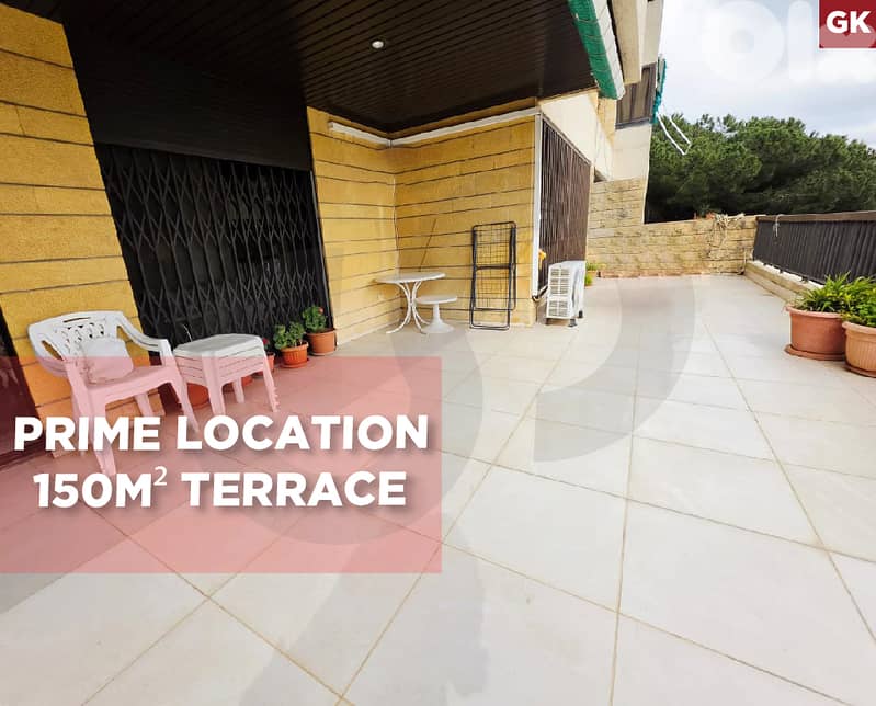 2 underground parking spots, terrace,Broummana/ برمانا REF#GK134534 0