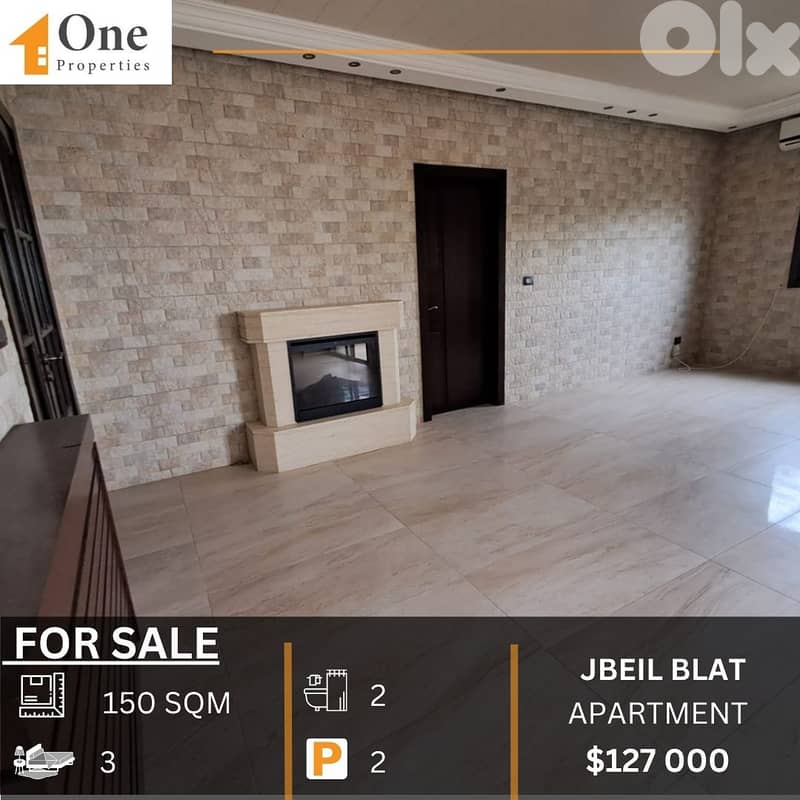 APARTMENT FOR SALE IN JBEIL BLAT 0