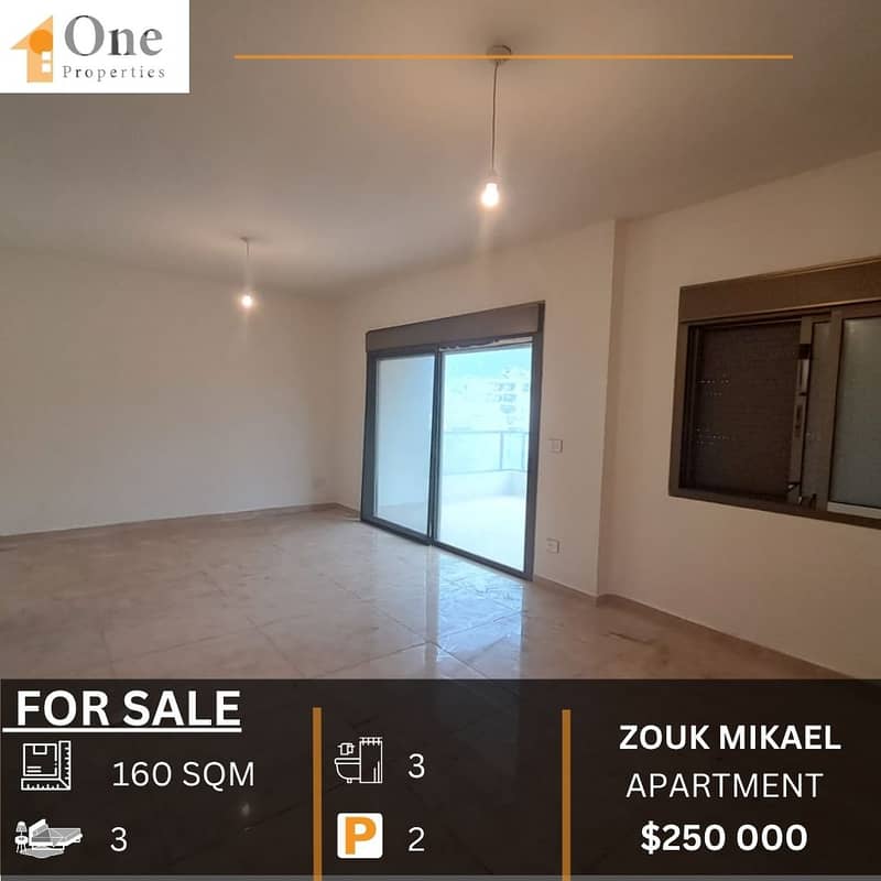 APARTMENT FOR SALE IN ZOUK MIKAEL 0