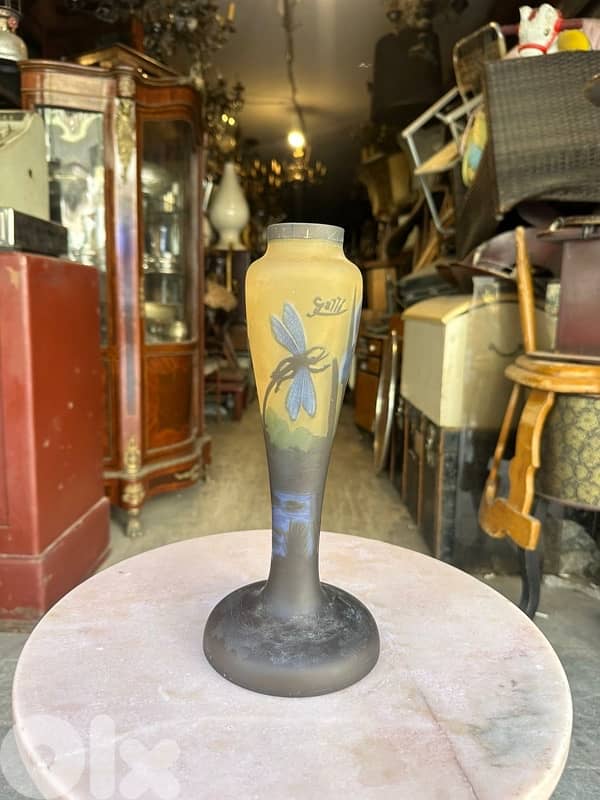 Vase Emile galle 33 cm original galle flower 400$ 0