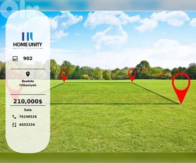40/120 land for sale in Chbaniyeh, Baabda
