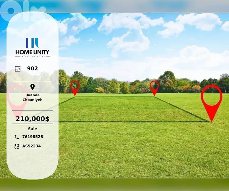 40/120 land for sale in Chbaniyeh, Baabda 0
