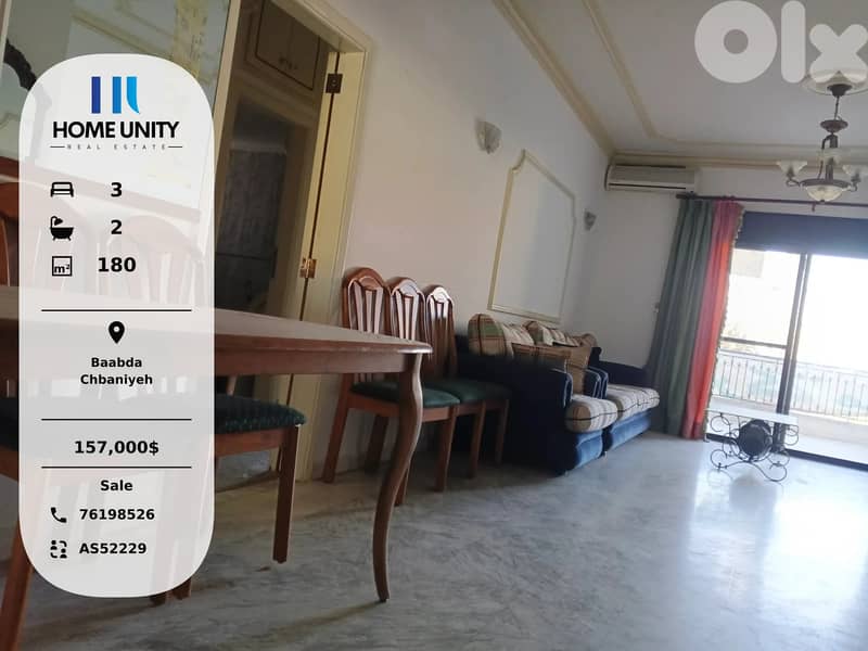 apartment for sale in Chbaniyeh, Baabda 0