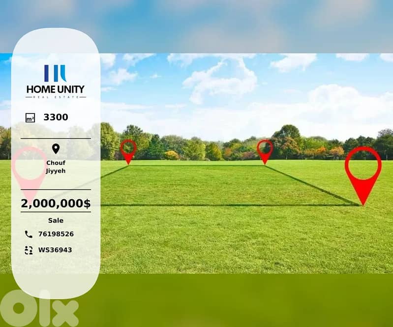 Land for Sale in Jiyyeh, Beiteddine 0