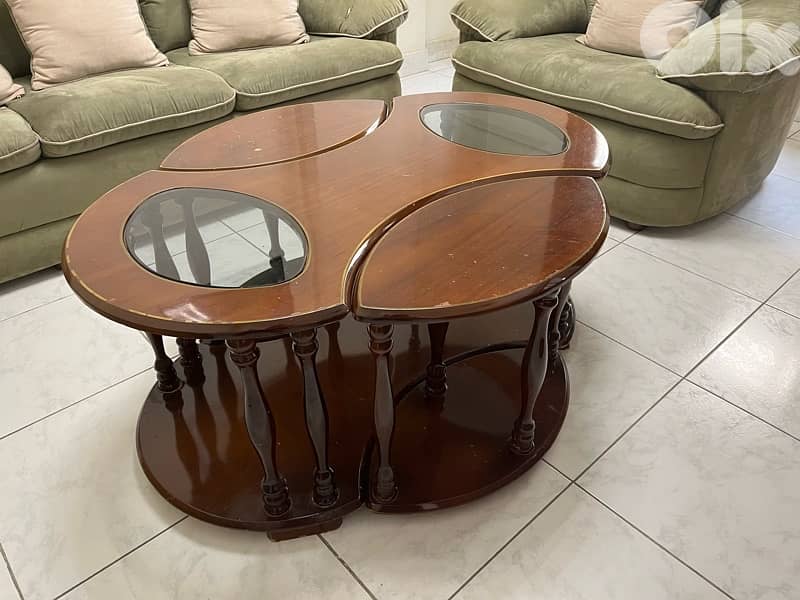 Modern Living Room furniture Set – Coffee Table + 3 Sofas 4