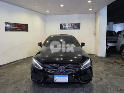 2017 Mercedes C300 Coupe Look AMG Black/Black Clean Carfax Like New!