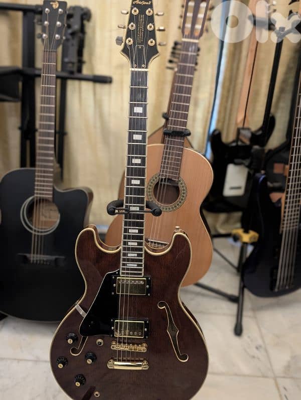 electric guitar aria pro ii ta-60 made in Japan hollow body 0